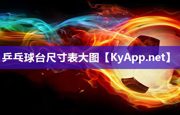 乒乓球台尺寸表大图